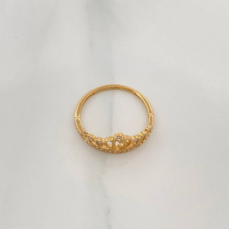Anillo 15´S Corona 1.9 g / T7 1/4 Oro Amarillo 18K
