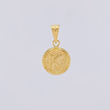 Dije Circulo Letra K 0.6g / 1.7cm Oro Amarillo 18K