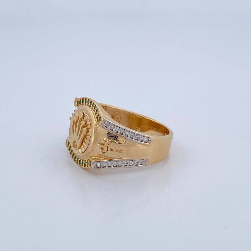 Anillo Corona Rx 7.75gr / T10 / Oro 18K $