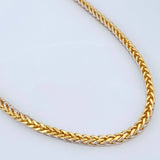 Cadena Franco 18.5gr / 60.5cm / Dos Oros Amarillo Blanco +3 18K %