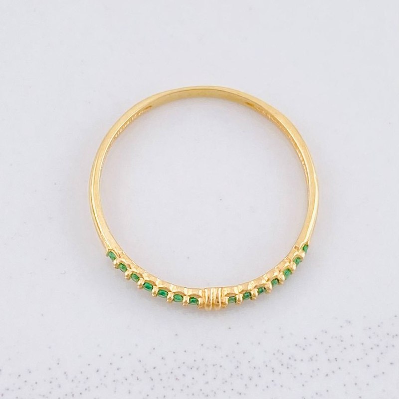 Anillo Churumbela Nudo 0.75g / T5 3/4 Oro Amarillo 18K