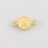 Herraje Circulo Letra X 0.45g / 1.5cm Oro Amarillo 18K