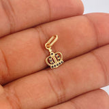 Dije Corona 0.75gr / 1.8cm / Oro Amarillo 18K &