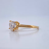 Anillo Corazon 1.45gr / T6 1/2 / Oro Amarillo 18K %