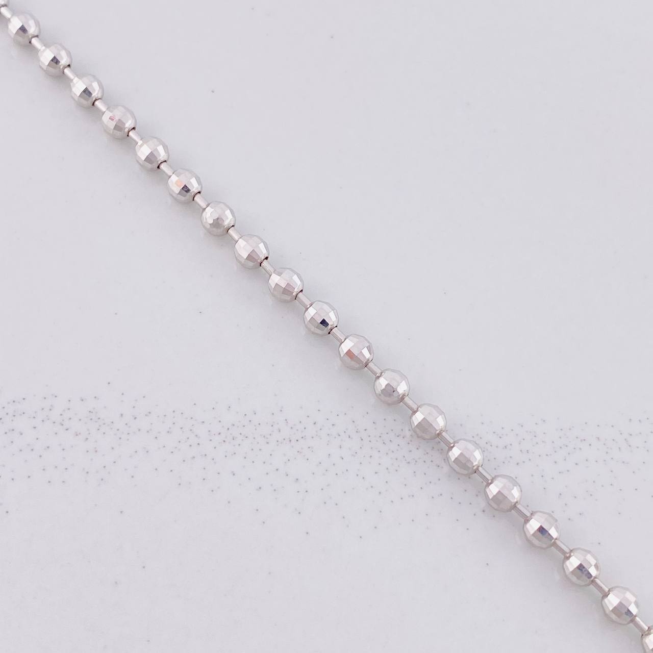Cadena Militar 15.25g / 60cm / 2.9mm Oro Blanco 18K