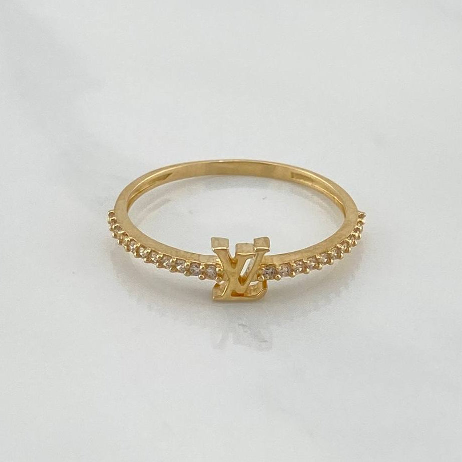 Anillo Lv 1.2 g / T7 1/4 Oro Amarillo 18K