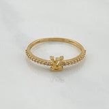 Anillo Lv 1.2 g / T7 1/4 Oro Amarillo 18K