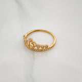 Anillo 15´S Corona 1.9 g / T7 1/4 Oro Amarillo 18K