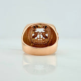 Anillo Herradura Caballos 9.05 g / T11 Oro Rosa 18K