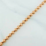 Tobillera Militar Media Luna 11.95 g / 26.3 cm / 4 mm Oro Rosa 18K