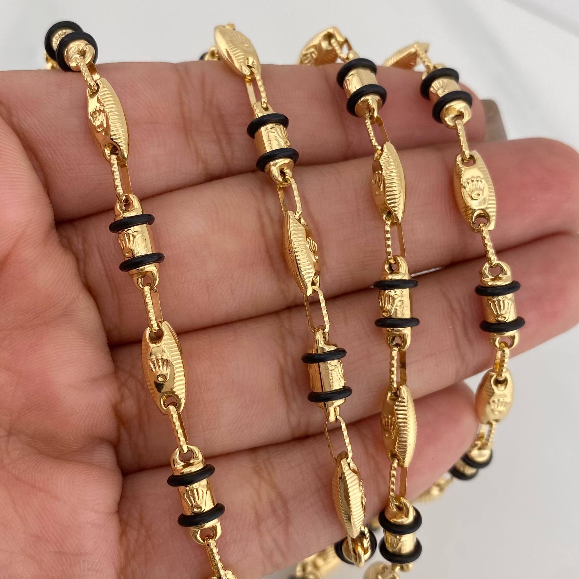 Cadena Rustica Corona 15.15 g / 62 cm / 4.6 mm Oro Amarillo 18K