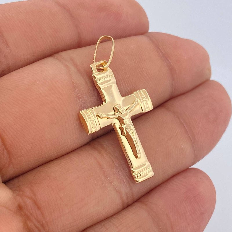 Dije Cruz Cristo 1.6gr / 3.5cm / Oro Amarillo 18K &