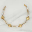 Pulso Tennis Trebol Diamantado 13.9 g / 20 cm / 3.3 mm Oro Amarillo 18K