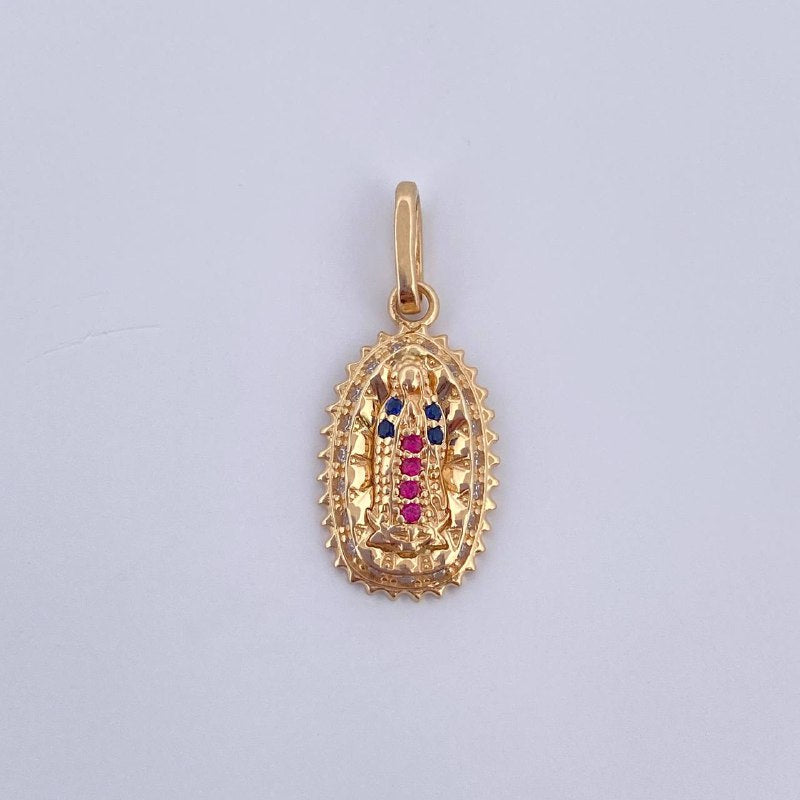 Dije Virgen de Guadalupe 1.5gr / 2.2cm / Oro 18K &