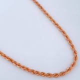 Cadena Lazo 7.15gr / 59.8cm / Oro Rosa +3 18K %