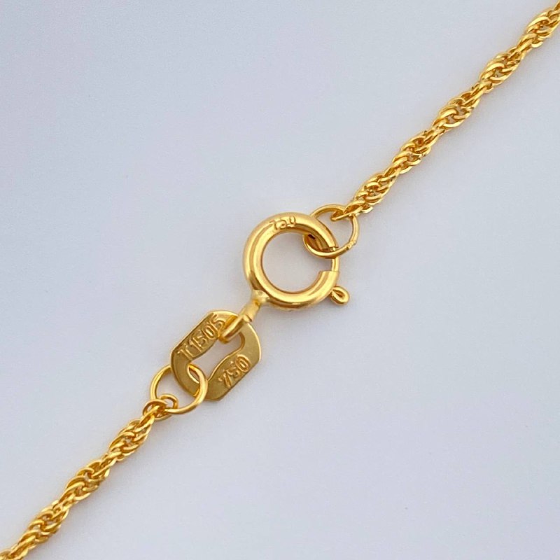 Cadena Lazo 1.1gr / 59.8cm / Oro Amarillo +3 18K +