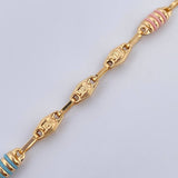 Tobillera Rustica Tribal 6.55gr / 26cm / Oro 18K &