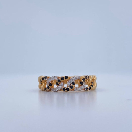 Anillo Cadena 2.3gr / T7 / Oro Amarillo 18K &