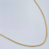 Cadena Militar 2.45gr / 61.5cm / Oro Amarillo +3 18K %