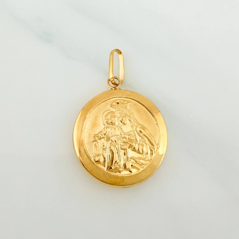 Dije Virgen Del Carmen 2.2 g / 3 cm Oro Amarillo 18K