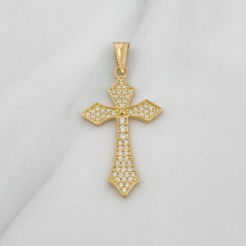 Dije Cruz Gotica 2.05gr / 3.7cm / Oro Amarillo 18K