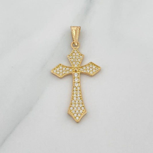 Dije Cruz Gotica 2.05gr / 3.7cm / Oro Amarillo 18K &