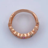Anillo Ojos 4.65gr / T9 / Oro Rosa 18K &