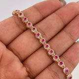 Pulso Tennis 8.9 g / 18.4 cm / 4.7 mm Oro Rosa 18K