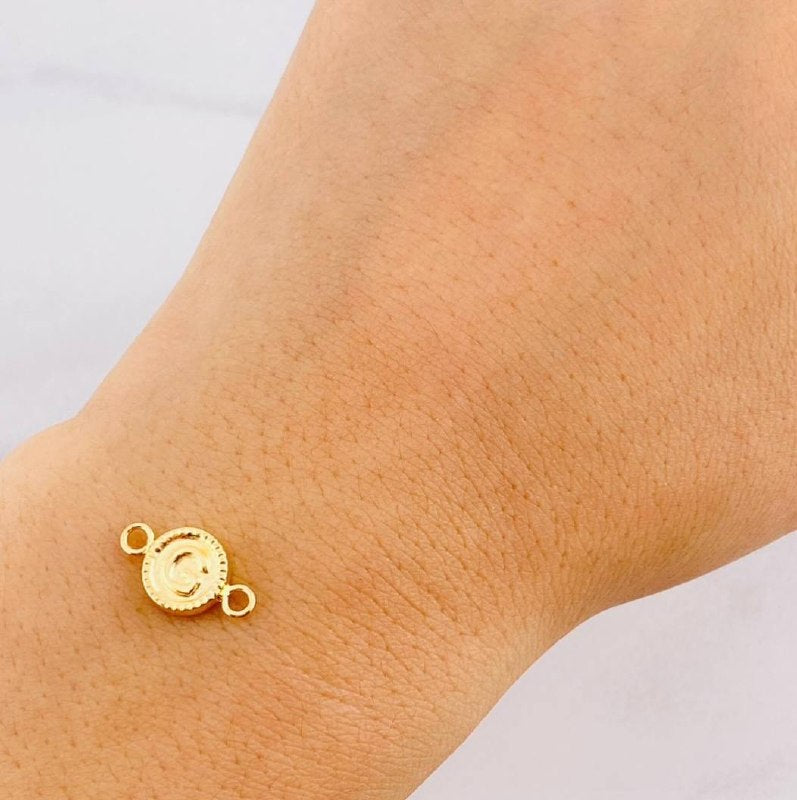 Herraje Circulo Letra G 0.4g / 1.5cm Oro Amarillo 18K