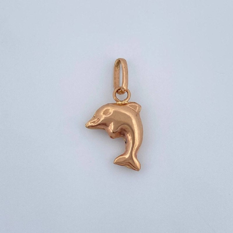 Dije Delfin 0.4gr / 1.9cm / Oro Rosa 18K &