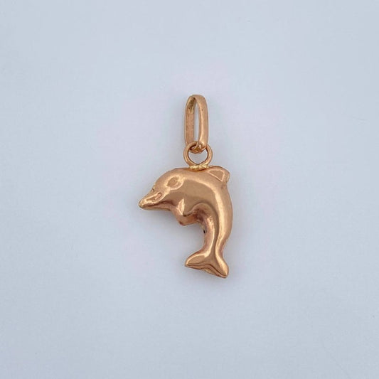 Dije Delfin 0.4gr / 1.9cm / Oro Rosa 18K &