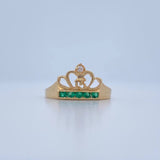 Anillo Tiara 15s 1.6gr / T7 / Oro Amarillo 18K &