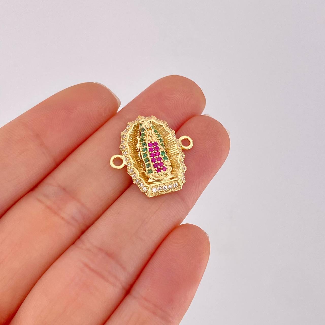 Herraje Virgen de Guadalupe 3.2g / 2cm Oro Amarillo 18K