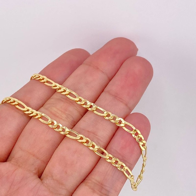 Pulso Fígaro 2.25g / 19.2cm / 3.3mm Oro Amarillo 18K