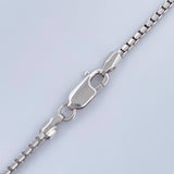 Cadena Veneciana 14.5gr / 60.5cm / Oro Blanco +3 18K &