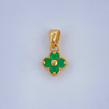 Dije Flor  0.7gr / 1.2cm / Oro Amarillo 18K &