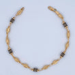 Tobillera Rustica Barril 5.85gr / 24.5cm / Oro 18K &