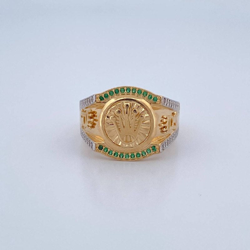 Anillo Corona Rx 7.75gr / T10 / Oro 18K $