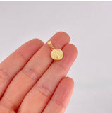 Dije Circulo Letra J 0.55g / 1.7cm Oro Amarillo 18K