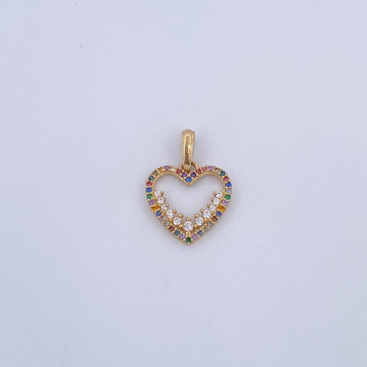 Dije Silueta Corazon 1.45gr / 2.1cm / Oro 18K &