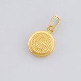 Dije Circulo Letra G 0.4g / 1.6cm Oro Amarillo 18K
