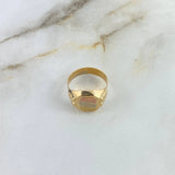 Anillo Sello 4.45gr / T9 1/2 / Punteado Tres Oros &