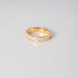 Anillo Argolla Churumbela 4.95gr / T8 / Circones Blancos Oro Amarillo $