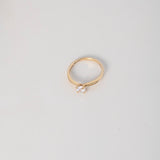 Anillo Solitario Olivo 1.95gr / T6 1/4 / Anillo Circon Blanco Oro Amarillo $