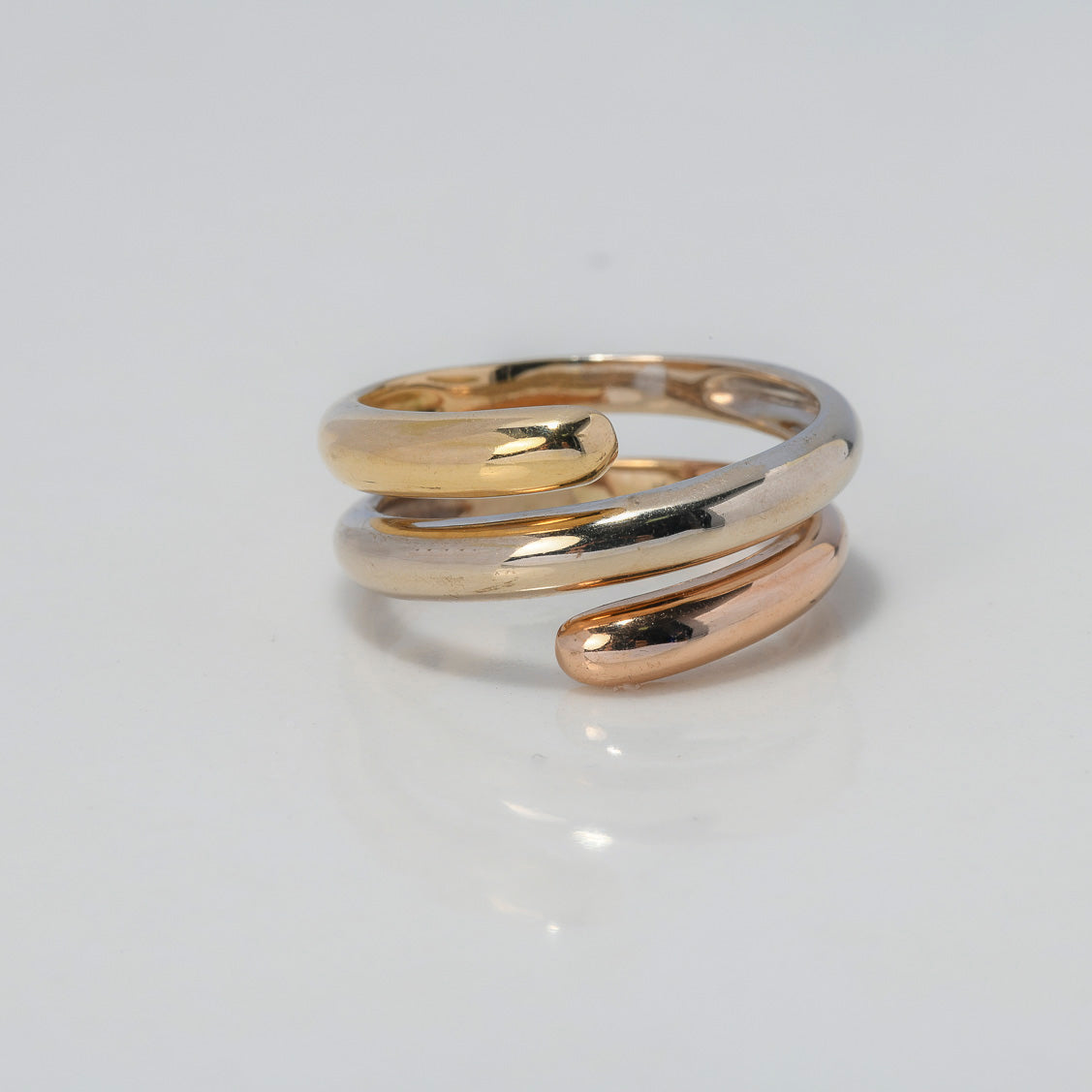Anillo Espiral 4.15gr / T5 1/2 / Tres Oros $