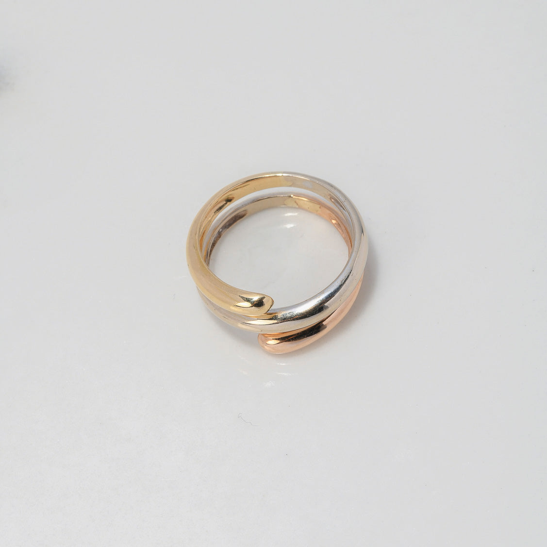 Anillo Espiral 4.15gr / T5 1/2 / Tres Oros $