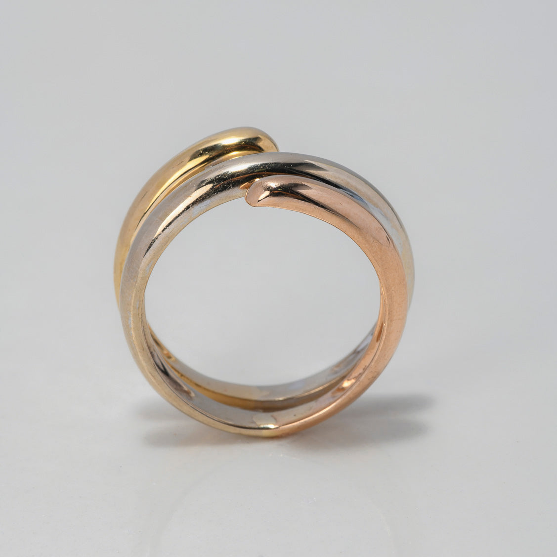 Anillo Espiral 4.15gr / T5 1/2 / Tres Oros $