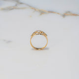 Anillo Circulos Estrellas 1.5gr / T7 3/4 / Circones Lilas Blanco Oro Amarillo $