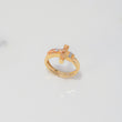 Anillo Cruz Cristo 5.05gr / T7 1/4 / Tres Oros $