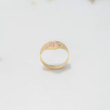 Anillo Elefante 1.75gr / T6 3/4 / Punteado Dos Oros Amarillo Rosa $